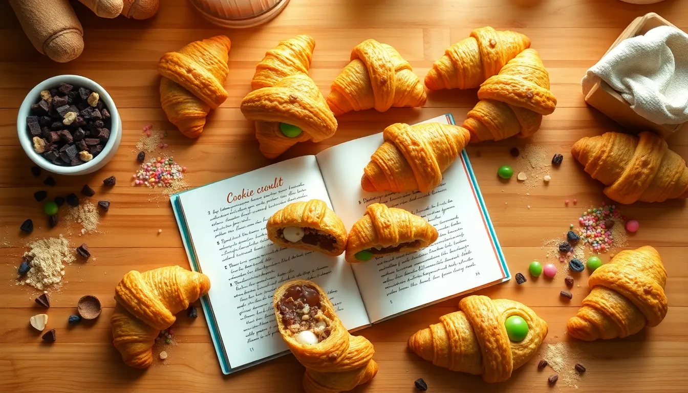 Cookie Croissants: A Delectable Fusion of Flavors and Techniques 3 Creative cookie croissant variations with colorful ingredients